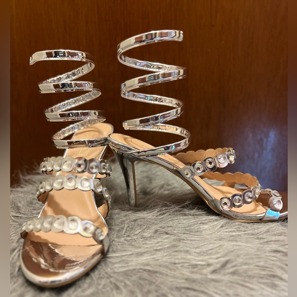Silver Bling Heel